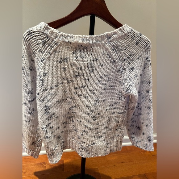 American Eagle White‎ Speckled Chunky Knit Sweater XS - Picture 3 of 3